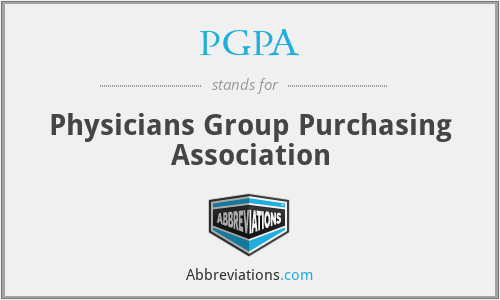 PGPA - Physicians Group Purchasing Association
