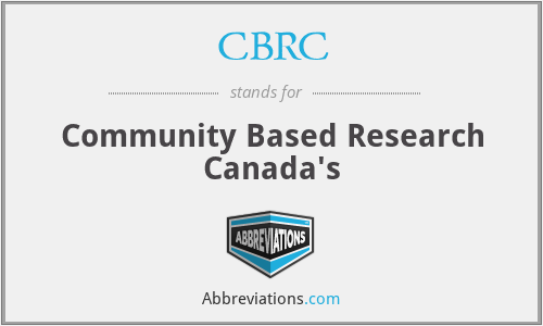 CBRC - Community Based Research Canada's