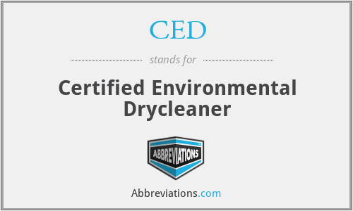 CED - Certified Environmental Drycleaner