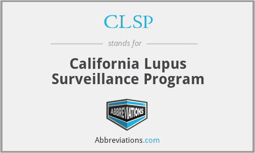 CLSP - California Lupus Surveillance Program
