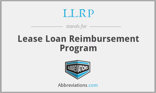 LLRP - Lease Loan Reimbursement Program