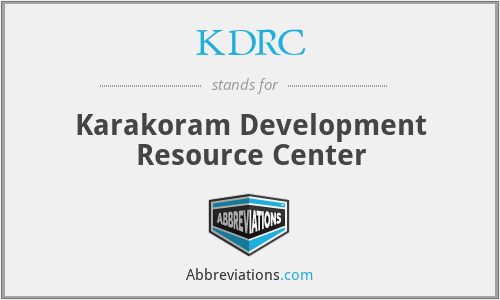 KDRC - Karakoram Development Resource Center