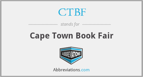 CTBF - Cape Town Book Fair