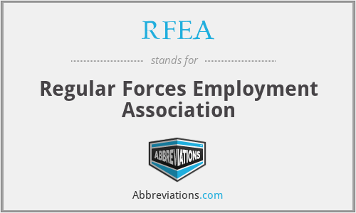 RFEA - Regular Forces Employment Association