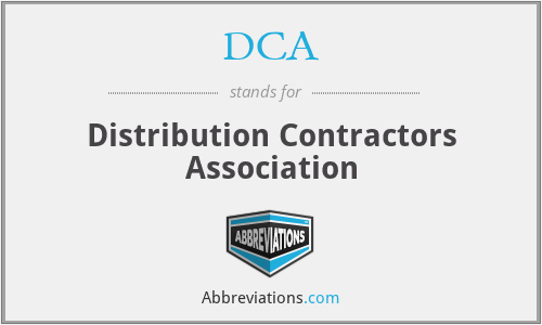 DCA - Distribution Contractors Association