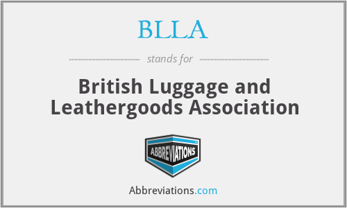 BLLA - British Luggage and Leathergoods Association