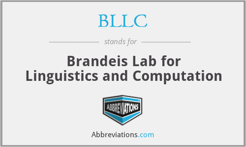 BLLC - Brandeis Lab for Linguistics and Computation