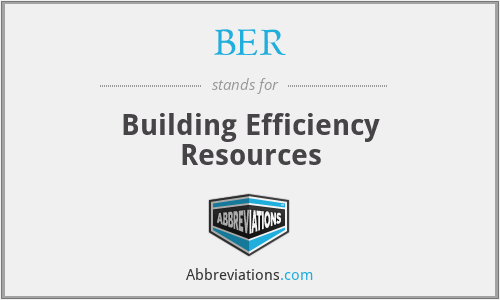 BER - Building Efficiency Resources