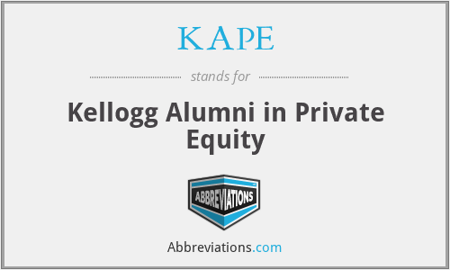 KAPE - Kellogg Alumni in Private Equity