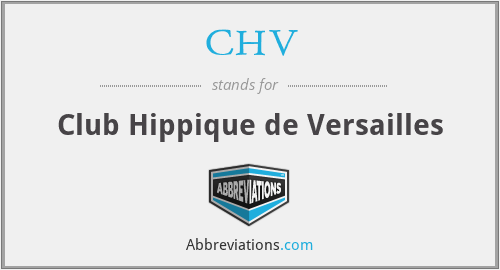 CHV - Club Hippique de Versailles