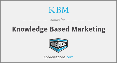 KBM - Knowledge Based Marketing