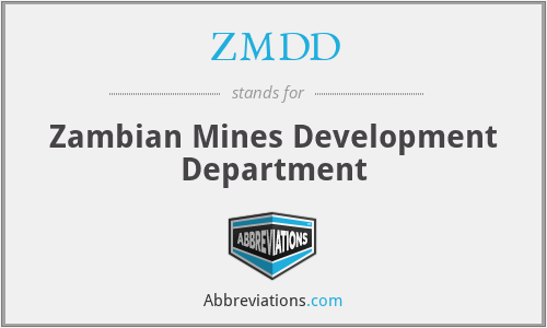 ZMDD - Zambian Mines Development Department