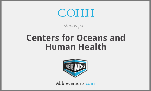 COHH - Centers for Oceans and Human Health