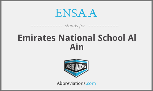 ENSAA - Emirates National School Al Ain