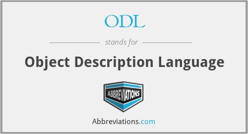 ODL - Object Description Language