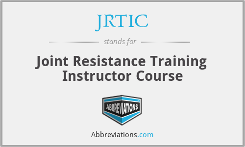 JRTIC - Joint Resistance Training Instructor Course