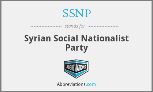 SSNP - Syrian Social Nationalist Party