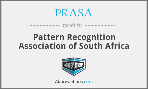 PRASA - Pattern Recognition Association of South Africa