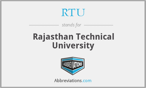 RTU - Rajasthan Technical University