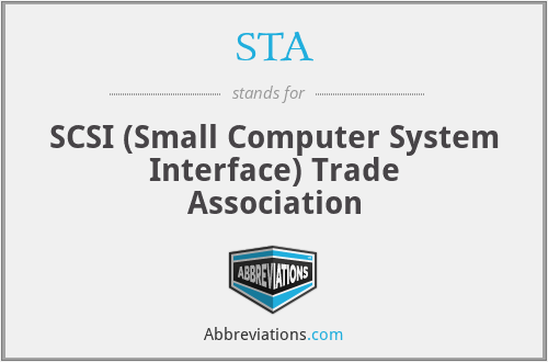 STA - SCSI (Small Computer System Interface) Trade Association