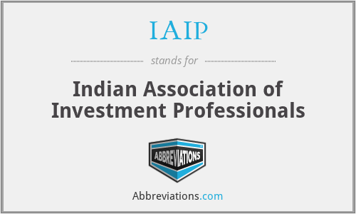 IAIP - Indian Association of Investment Professionals
