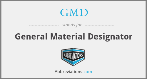 GMD - General Material Designator