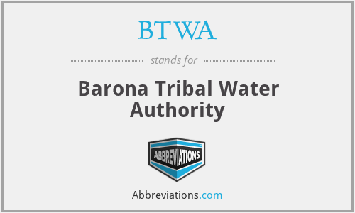 BTWA - Barona Tribal Water Authority