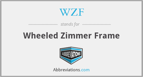 WZF - Wheeled Zimmer Frame