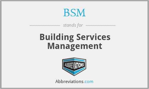 BSM - Building Services Management