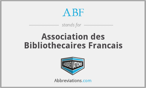 ABF - Association des Bibliothecaires Francais