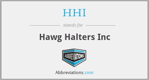 HHI - Hawg Halters Inc