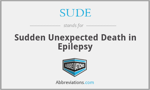 SUDE - Sudden Unexpected Death in Epilepsy