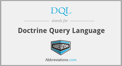 DQL - Doctrine Query Language