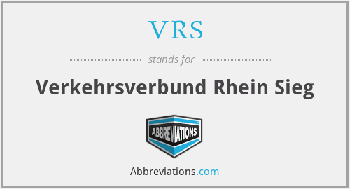 VRS - Verkehrsverbund Rhein Sieg