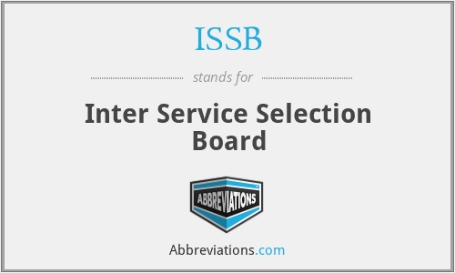 ISSB - Inter Service Selection Board