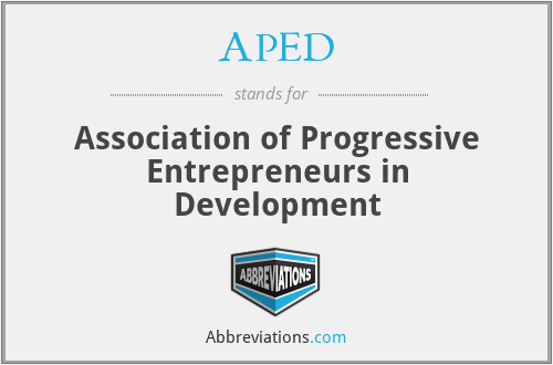 APED - Association of Progressive Entrepreneurs in Development