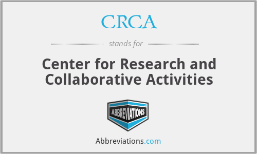CRCA - Center for Research and Collaborative Activities