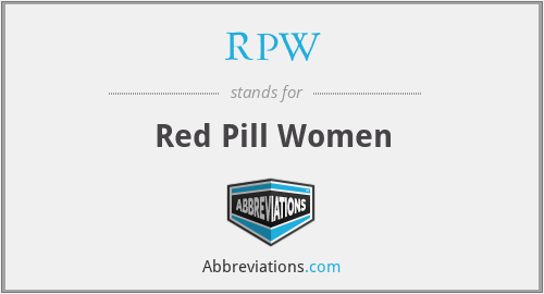 RPW - Red Pill Women