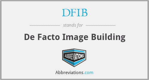 DFIB - De Facto Image Building