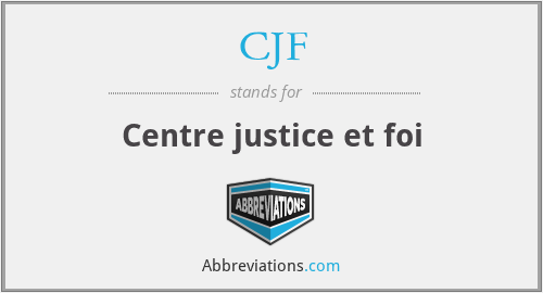 CJF - Centre justice et foi