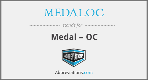 MEDALOC - Medal – OC