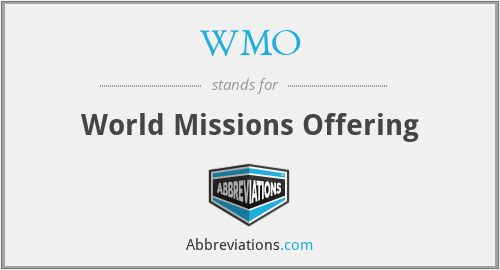 WMO - World Missions Offering