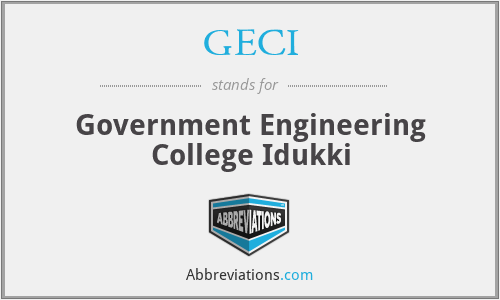 GECI - Government Engineering College Idukki