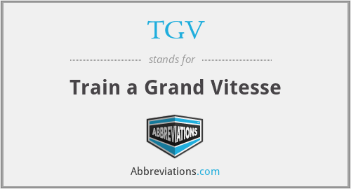 TGV - Train a Grand Vitesse