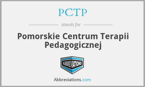 PCTP - Pomorskie Centrum Terapii Pedagogicznej