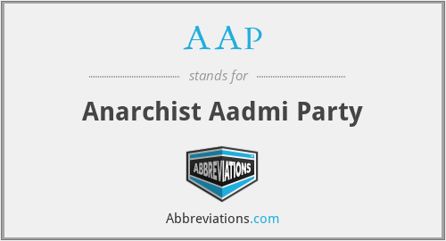 AAP - Anarchist Aadmi Party