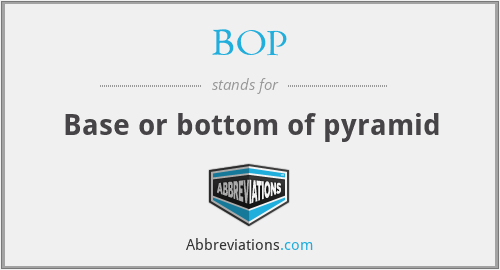 BOP - Base or bottom of pyramid