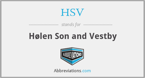 HSV - Hølen Son and Vestby