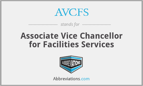 AVCFS - Associate Vice Chancellor for Facilities Services