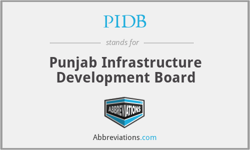 PIDB - Punjab Infrastructure Development Board